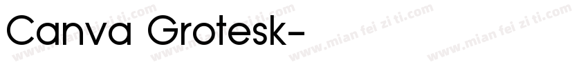 Canva Grotesk字体转换